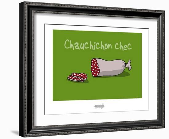 I Lov'ergne - Chauchichon chec-Sylvain Bichicchi-Framed Art Print