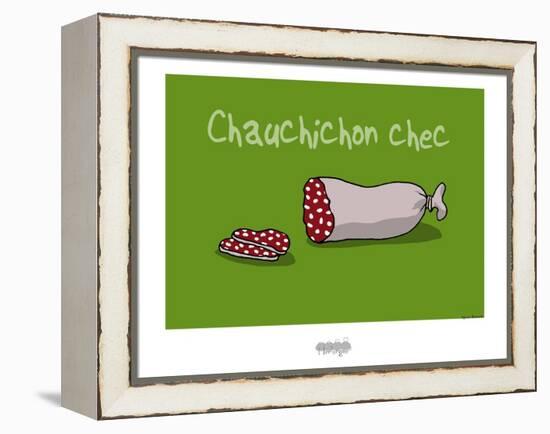 I Lov'ergne - Chauchichon chec-Sylvain Bichicchi-Framed Stretched Canvas