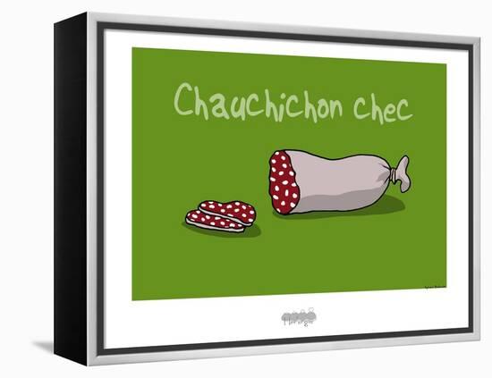 I Lov'ergne - Chauchichon chec-Sylvain Bichicchi-Framed Stretched Canvas