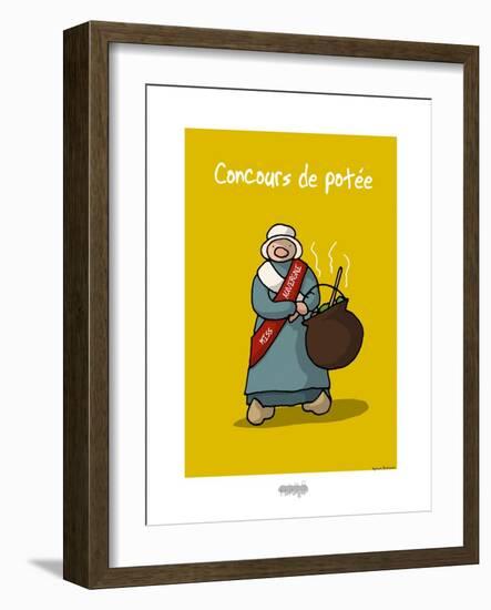 I Lov'ergne - Concours de potée-Sylvain Bichicchi-Framed Art Print