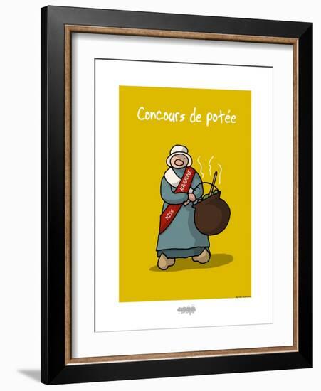 I Lov'ergne - Concours de potée-Sylvain Bichicchi-Framed Art Print