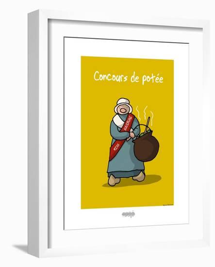 I Lov'ergne - Concours de potée-Sylvain Bichicchi-Framed Art Print