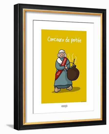 I Lov'ergne - Concours de potée-Sylvain Bichicchi-Framed Art Print