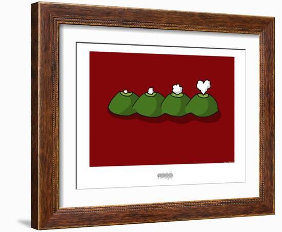 I Lov'ergne - Logo-Sylvain Bichicchi-Framed Art Print