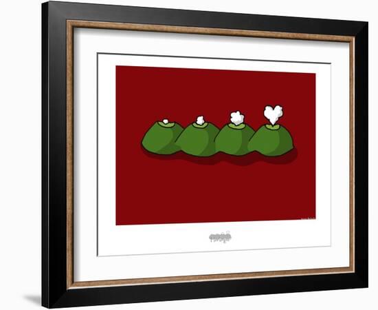 I Lov'ergne - Logo-Sylvain Bichicchi-Framed Art Print