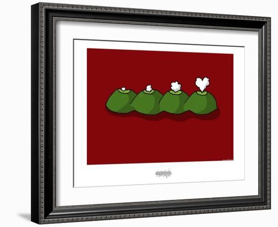 I Lov'ergne - Logo-Sylvain Bichicchi-Framed Art Print