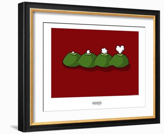 I Lov'ergne - Logo-Sylvain Bichicchi-Framed Art Print