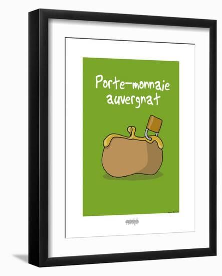 I Lov'ergne - Porte-monnaie auvergnat-Sylvain Bichicchi-Framed Art Print