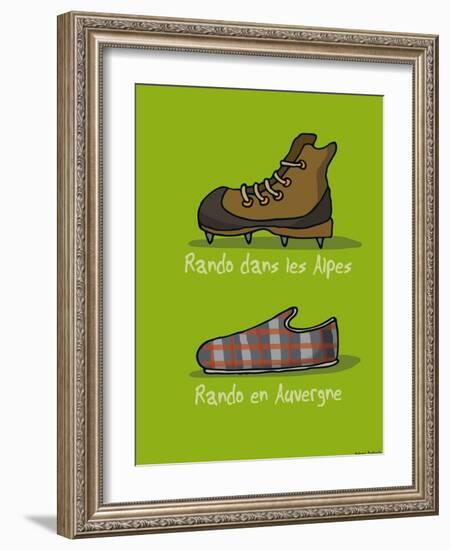 I Lov'ergne - Rando en Auvergne-Sylvain Bichicchi-Framed Art Print