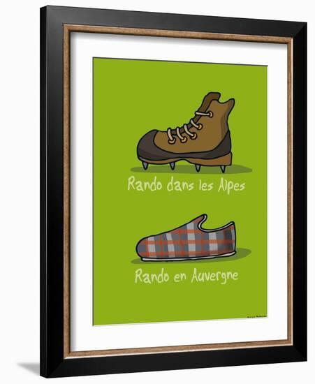 I Lov'ergne - Rando en Auvergne-Sylvain Bichicchi-Framed Art Print