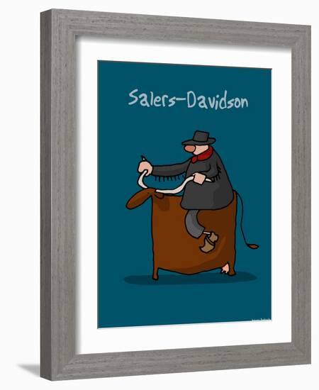 I Lov'ergne - Salers-Davidson-Sylvain Bichicchi-Framed Art Print