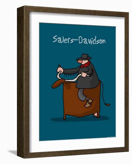 I Lov'ergne - Salers-Davidson-Sylvain Bichicchi-Framed Art Print