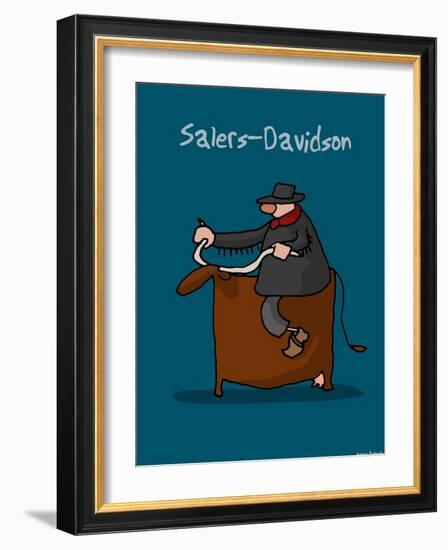 I Lov'ergne - Salers-Davidson-Sylvain Bichicchi-Framed Art Print