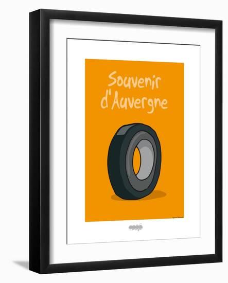 I Lov'ergne - Souvenir d'Auvergne-Sylvain Bichicchi-Framed Art Print