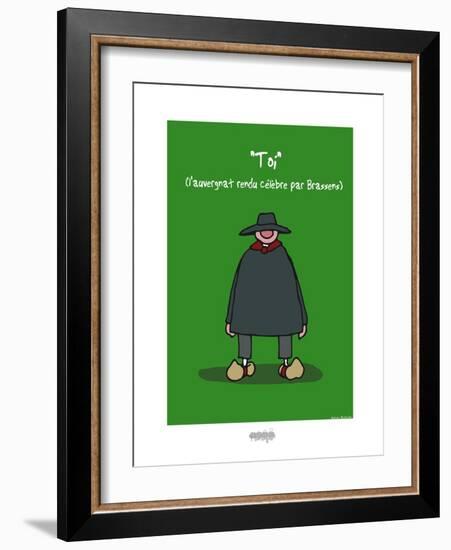 I Lov'ergne - Toi l'Auvergnat-Sylvain Bichicchi-Framed Art Print