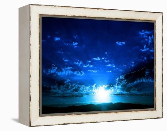 I Love Blue-Philippe Sainte-Laudy-Framed Premier Image Canvas
