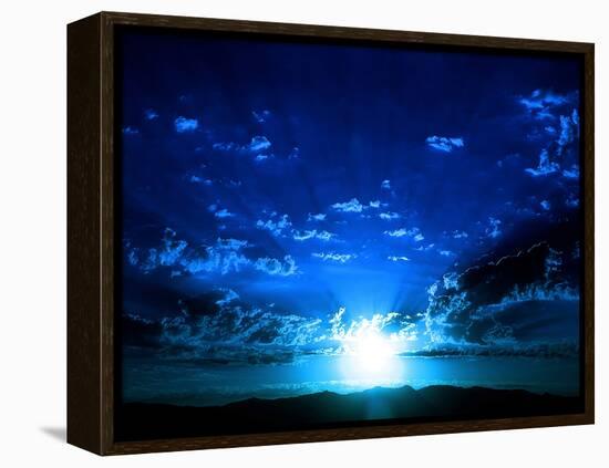 I Love Blue-Philippe Sainte-Laudy-Framed Premier Image Canvas