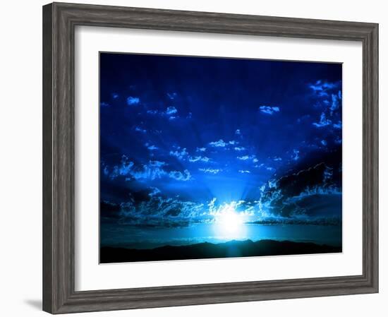 I Love Blue-Philippe Sainte-Laudy-Framed Photographic Print