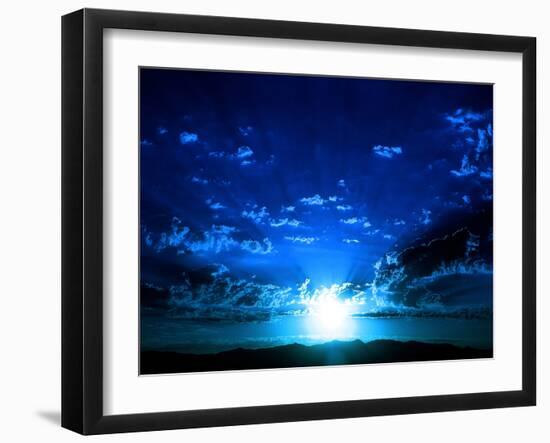 I Love Blue-Philippe Sainte-Laudy-Framed Photographic Print