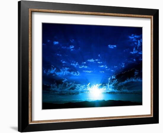 I Love Blue-Philippe Sainte-Laudy-Framed Photographic Print