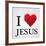 I Love Jesus Heart Graphic-null-Framed Art Print