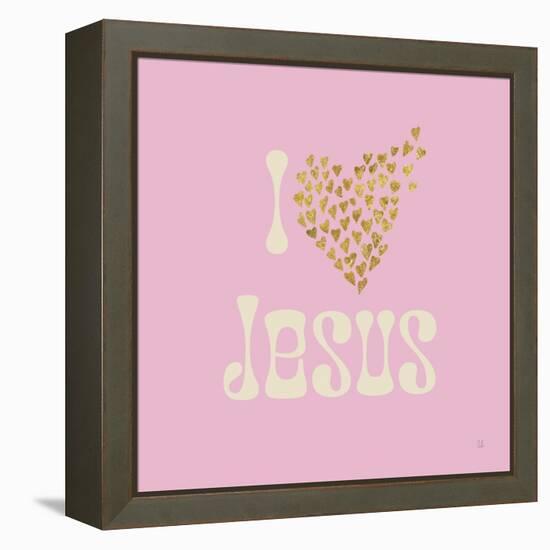 I Love Jesus-Sarah Adams-Framed Stretched Canvas