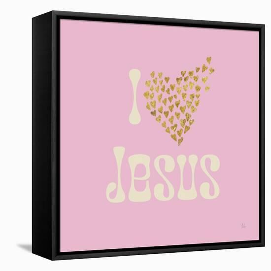 I Love Jesus-Sarah Adams-Framed Stretched Canvas