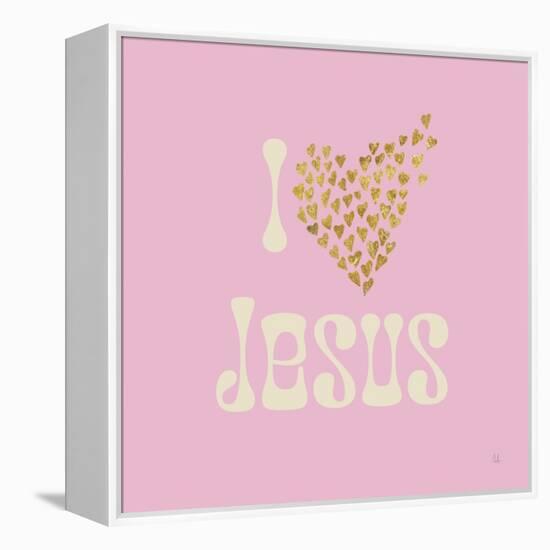 I Love Jesus-Sarah Adams-Framed Stretched Canvas