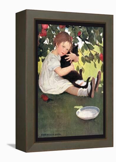 I Love Little Pussy-Jessie Willcox-Smith-Framed Stretched Canvas