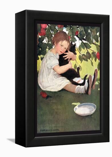 I Love Little Pussy-Jessie Willcox-Smith-Framed Stretched Canvas