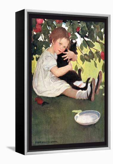 I Love Little Pussy-Jessie Willcox-Smith-Framed Stretched Canvas