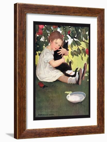 I Love Little Pussy-Jessie Willcox-Smith-Framed Art Print