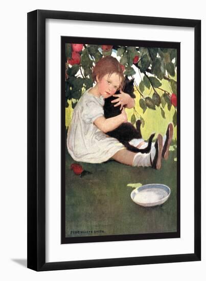 I Love Little Pussy-Jessie Willcox-Smith-Framed Art Print