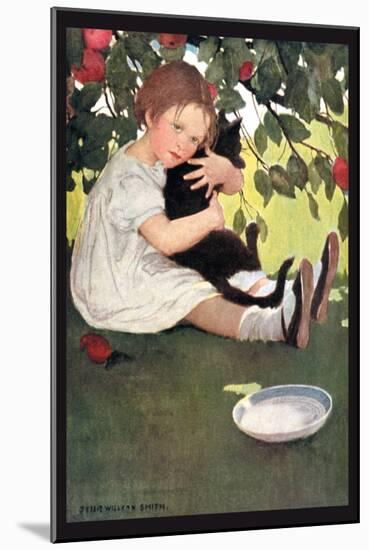 I Love Little Pussy-Jessie Willcox-Smith-Mounted Art Print