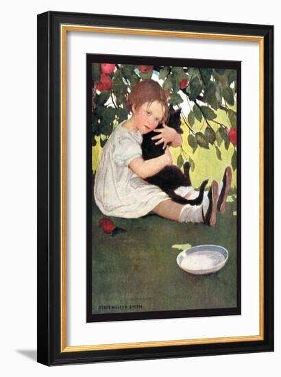 I Love Little Pussy-Jessie Willcox-Smith-Framed Art Print