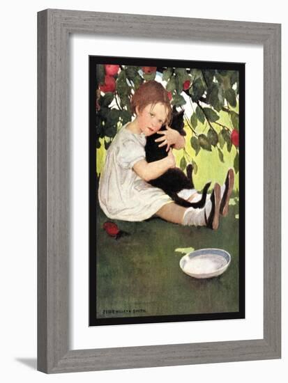 I Love Little Pussy-Jessie Willcox-Smith-Framed Art Print