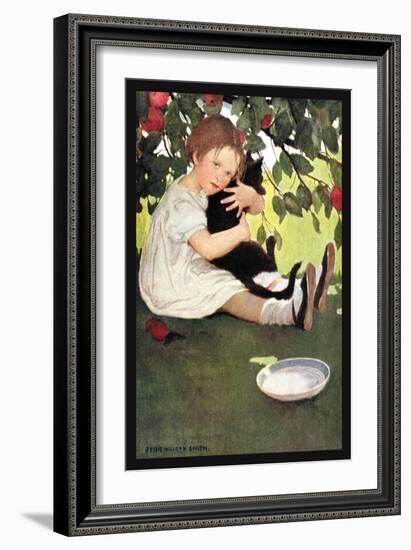 I Love Little Pussy-Jessie Willcox-Smith-Framed Art Print