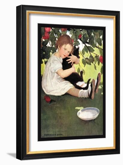 I Love Little Pussy-Jessie Willcox-Smith-Framed Art Print