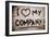 I Love My Company-Krasimira Nevenova-Framed Art Print