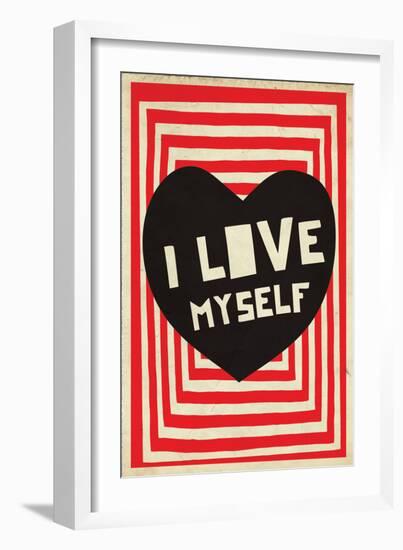 I Love Myself-null-Framed Art Print