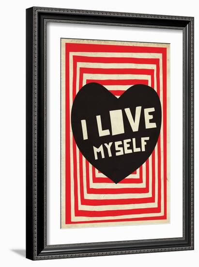 I Love Myself-null-Framed Art Print