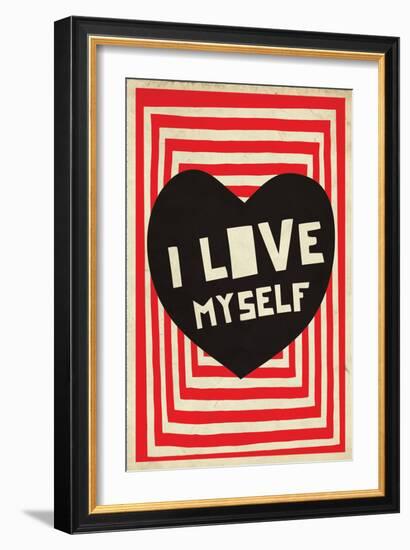 I Love Myself-null-Framed Art Print