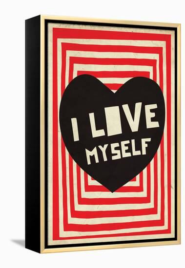 I Love Myself-null-Framed Stretched Canvas