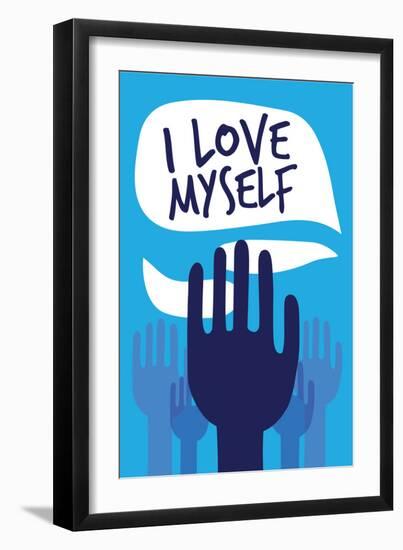 I Love Myself-null-Framed Premium Giclee Print