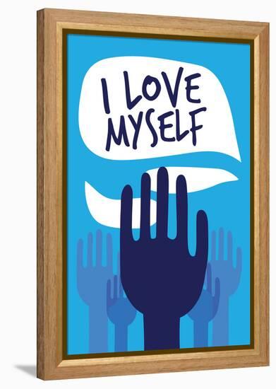 I Love Myself-null-Framed Stretched Canvas