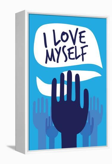 I Love Myself-null-Framed Stretched Canvas