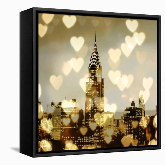 I Love NY I-Kate Carrigan-Framed Stretched Canvas