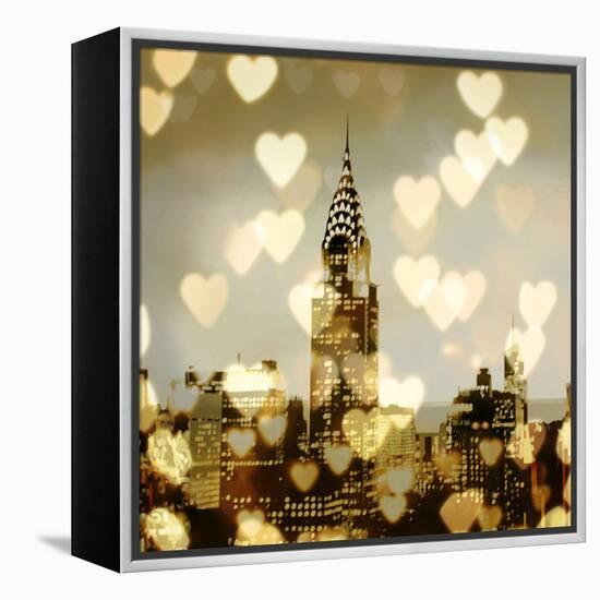 I Love NY I-Kate Carrigan-Framed Stretched Canvas