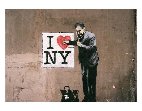 I Love Ny Art Print Banksy Art Com I Love Ny Art Print Banksy Art Com