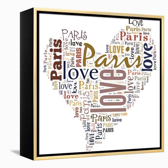 I Love Paris!-alanuster-Framed Stretched Canvas